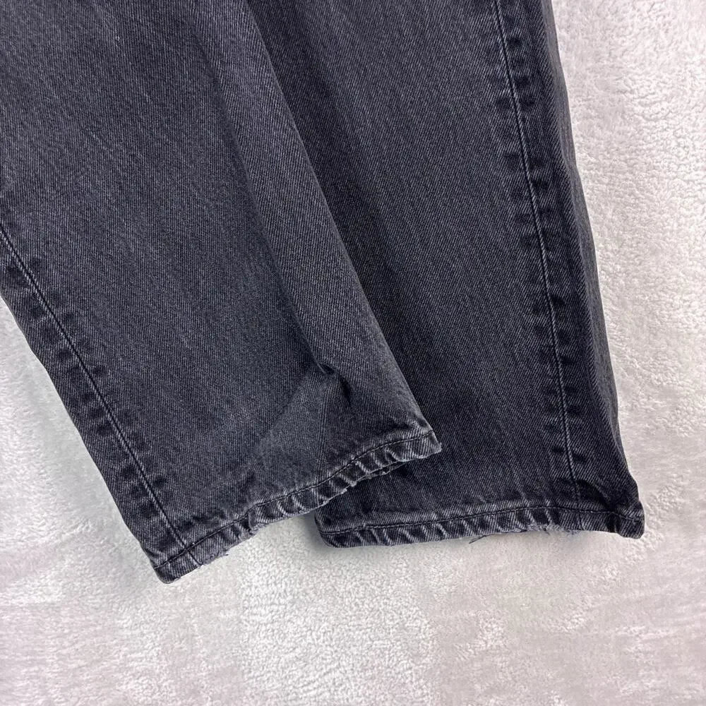 VTG Levis 501 Jeans Mens 34x32 (32x30) Sulphur Black 0660 Button Fly Made in USA